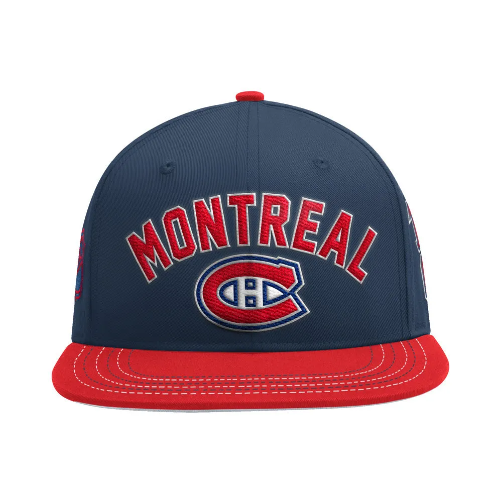 Montreal Canadiens Starter Lockerroom Flatbrim Snapback Hat sold by Pro Hockey Life