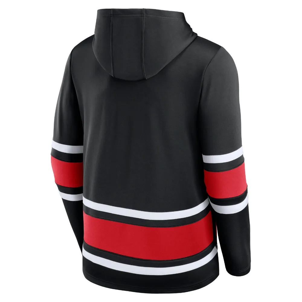 Ottawa Senators Puck Deep Long Sleeve Pullover Hood Black sold by Pro Hockey Life product image thumbnail 3