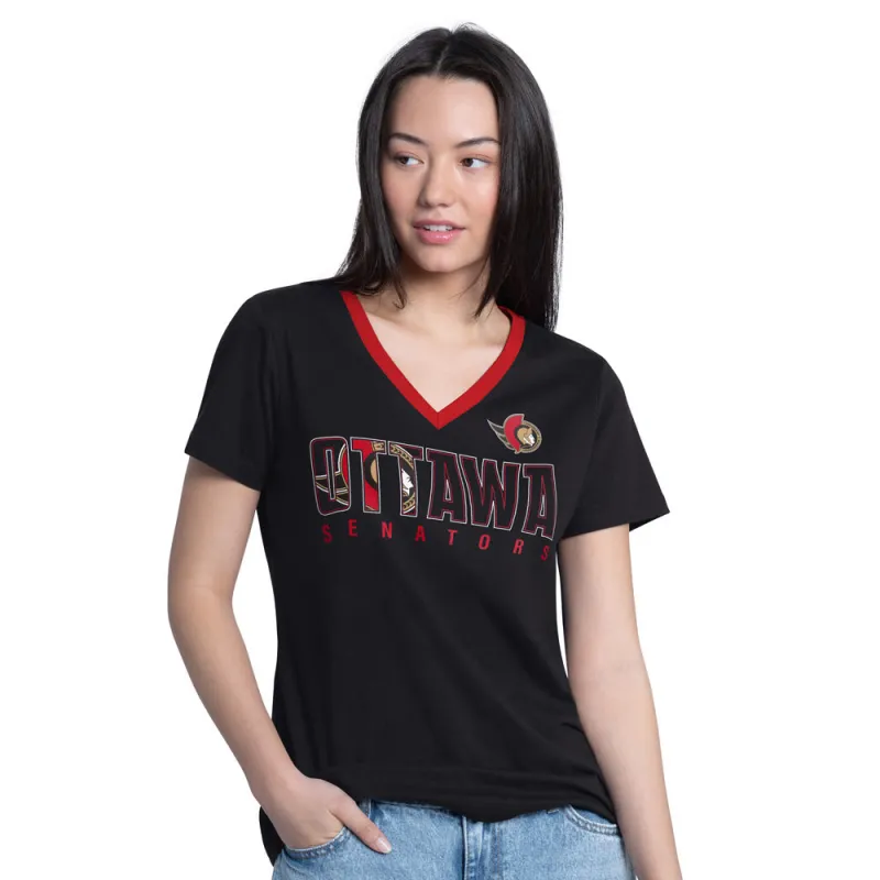 Women's Ottawa Senators Starter Best Team Short Sleeve T-Shirt made by Starter