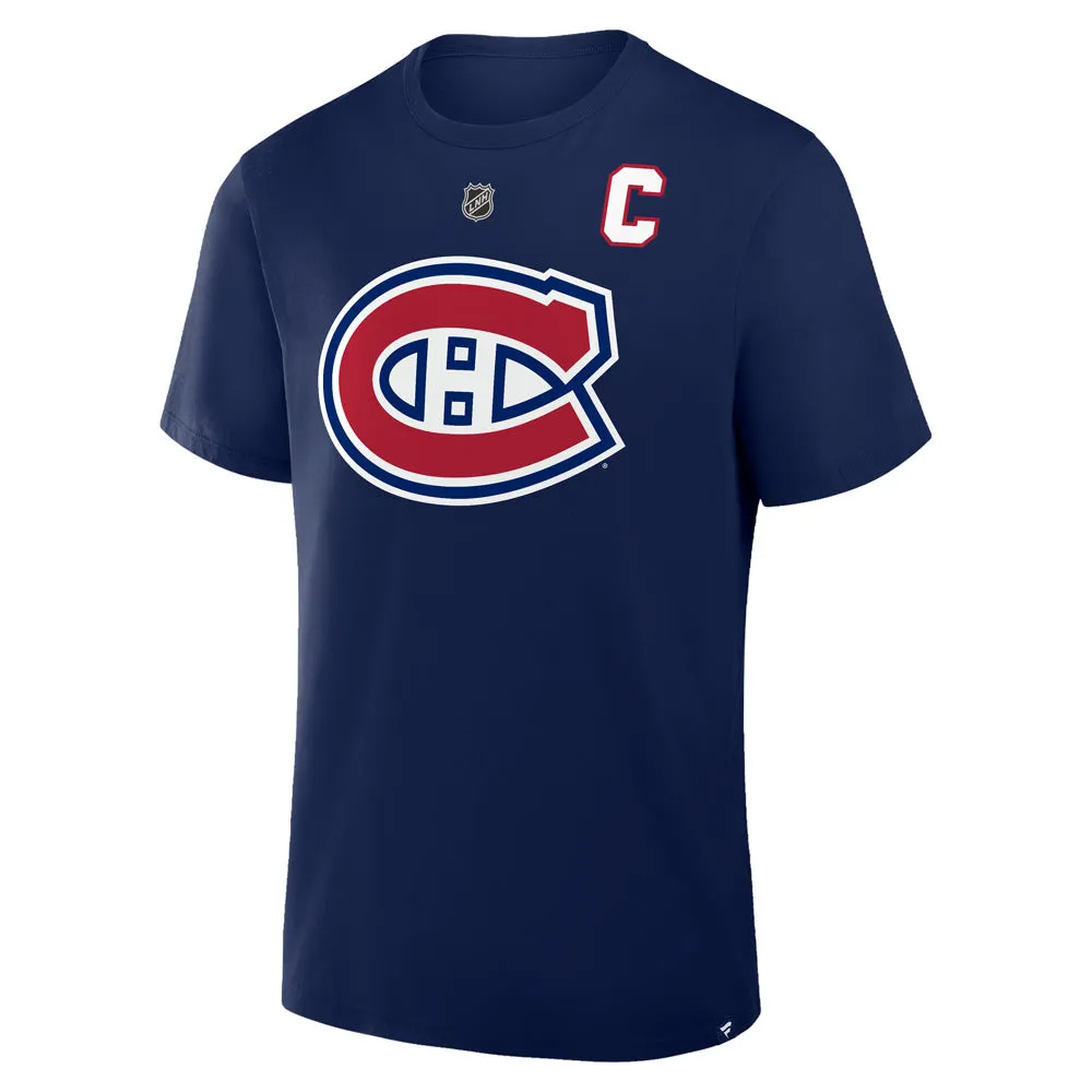 Fanatics Montreal Canadiens Nick Suzuki Name And Number Adult Navy T Shirt sold by Pro Hockey Life product image thumbnail 2
