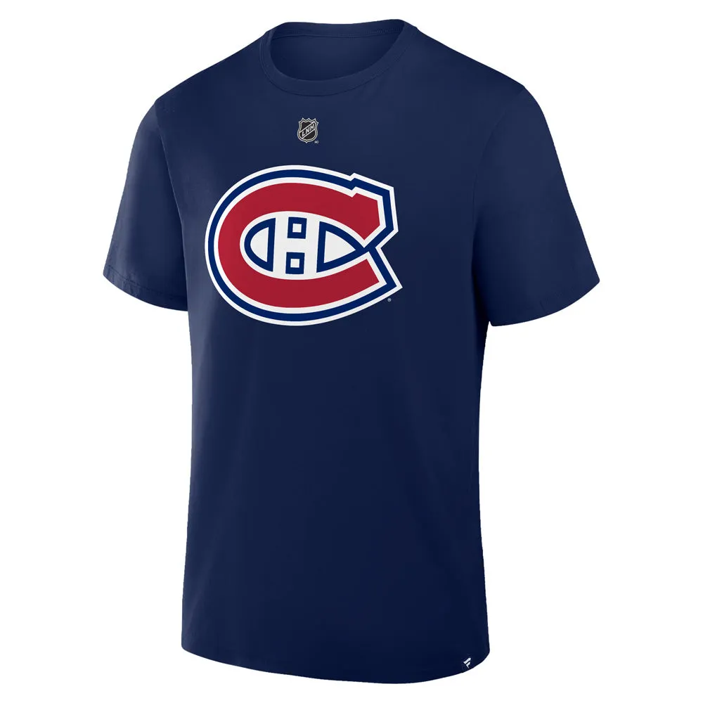 Fanatics Montreal Canadiens Juraj Slafkovsky Name And Number Adult Navy T Shirt sold by Pro Hockey Life product image thumbnail 2