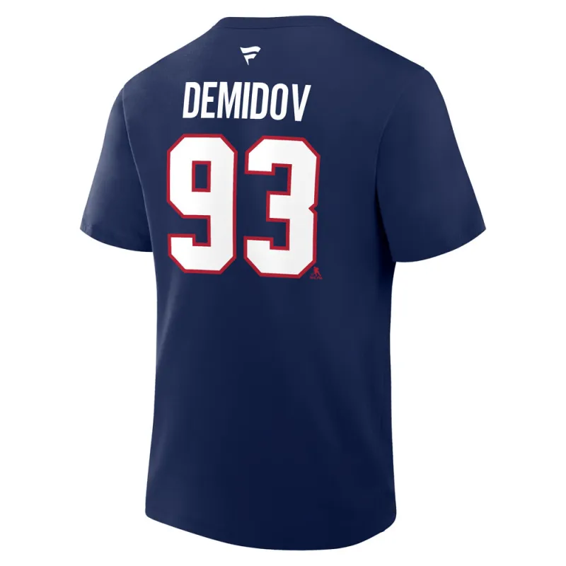 Fanatics Montreal Canadiens Ivan Demidov Name And Number Adult Navy T Shirt made by Fanatics