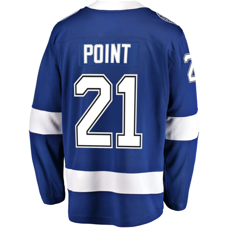Tampa Bay Lightning Breakaway Home Jersey Brayden Point Blue made by Fanatics