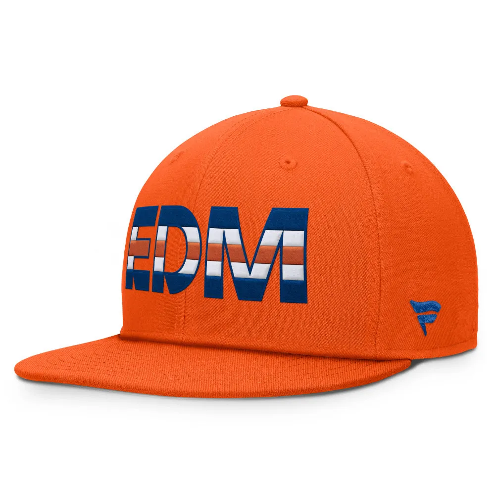 Edmonton Oilers RK7 Flat Brim Snapback Hat sold by Pro Hockey Life product image thumbnail 3