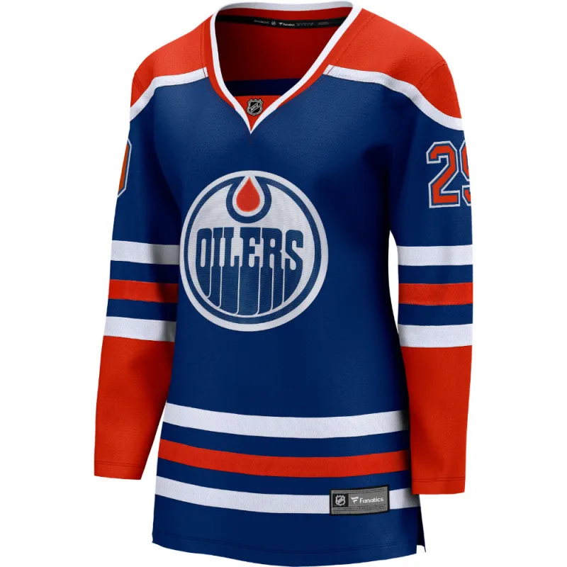 Women's Edmonton Oilers Home Breakaway Jersey Leon Draisaitl made by Fanatics