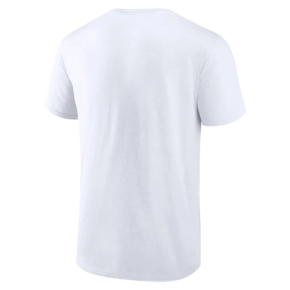 Edmonton Oilers Primary Logo Short Sleeve T-Shirt White sold by Pro Hockey Life product image thumbnail 2