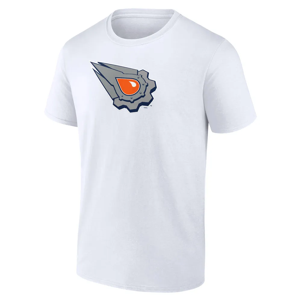 Edmonton Oilers Primary Logo Short Sleeve T-Shirt White sold by Pro Hockey Life