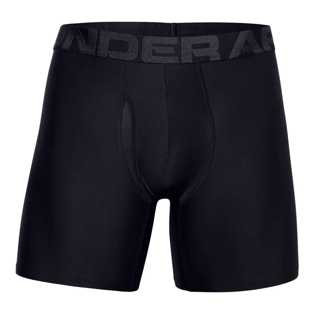 Under Armour Tech 6" Men's Black Boxer Briefs - 2 Pack sold by Pro Hockey Life