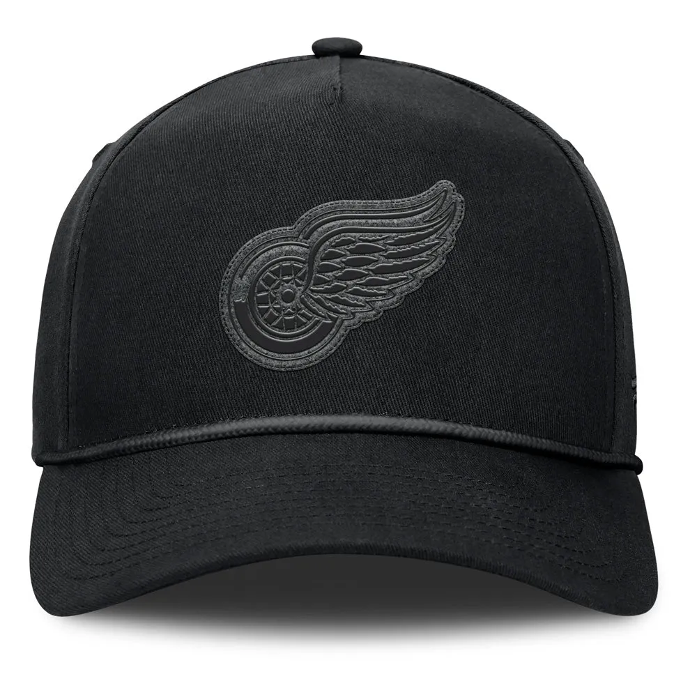 Fanatics Detroit Red Wings A-Frame Black Snapback Hat sold by Pro Hockey Life product image thumbnail 2