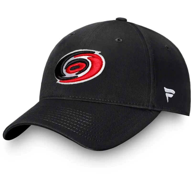 Fanatics Carolina Hurricanes Primary Logo Adult Black Hat made by Fanatics
