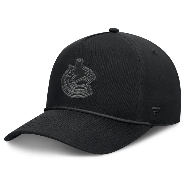 Fanatics Vancouver Canucks A-Frame Black Snapback Hat made by Fanatics