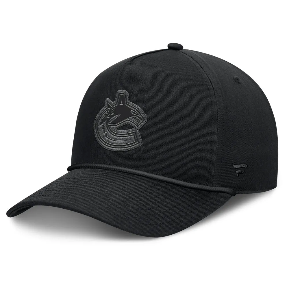 Fanatics Vancouver Canucks A-Frame Black Snapback Hat sold by Pro Hockey Life
