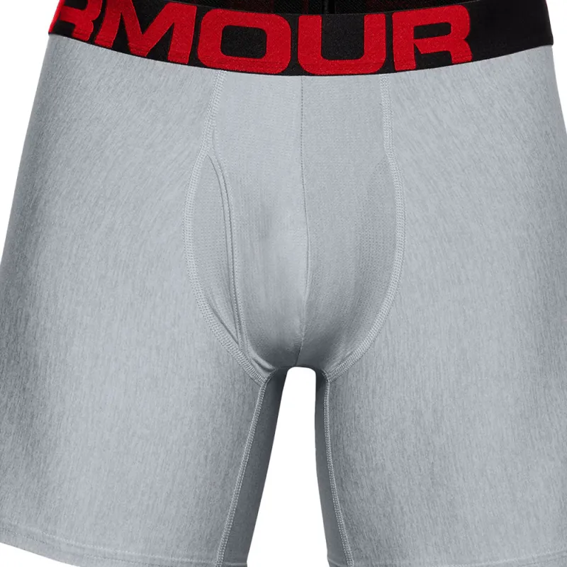 Under Armour Tech 6" Men's Grey Boxer Briefs - 2 Pack made by Under Armour