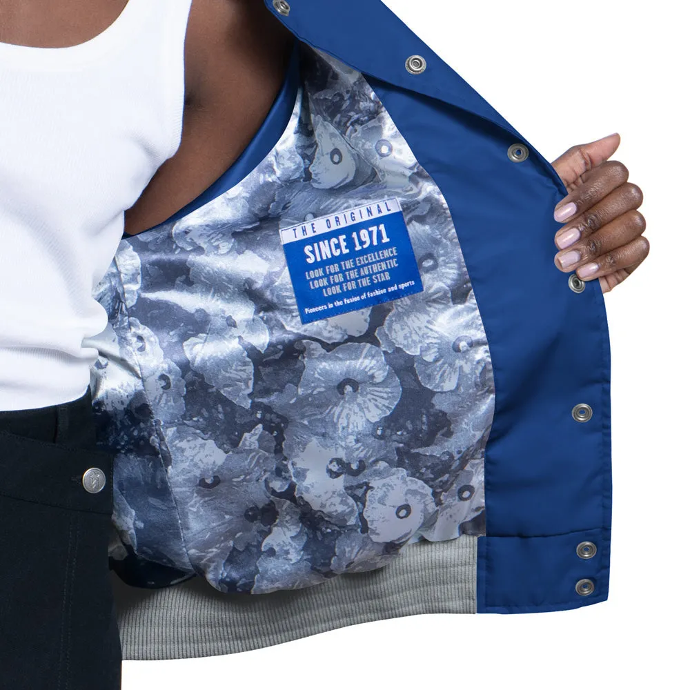 Starter Toronto Maple Leafs Blitz Women's Blue Satin Jacket sold by Pro Hockey Life product image thumbnail 3