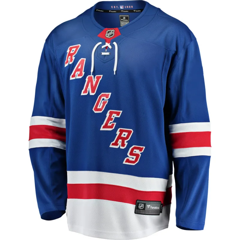 New York Rangers Breakaway Home Jersey Blue made by Fanatics