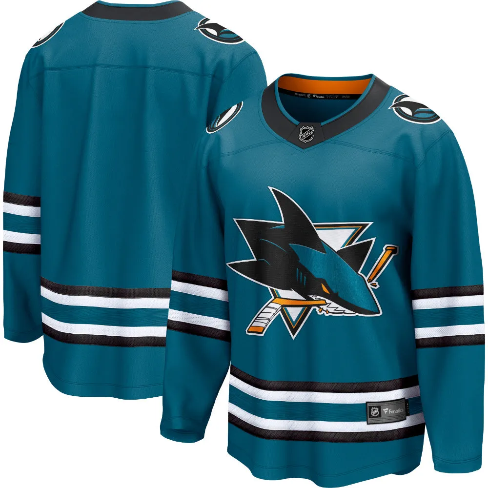 San Jose Sharks Breakaway Home Jersey Teal sold by Pro Hockey Life product image thumbnail 3