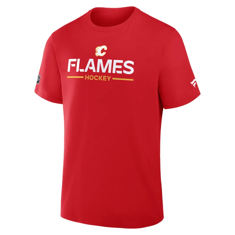 Calgary Flames Primary Cotton Short Sleeve T-Shirt Red made by Fanatics