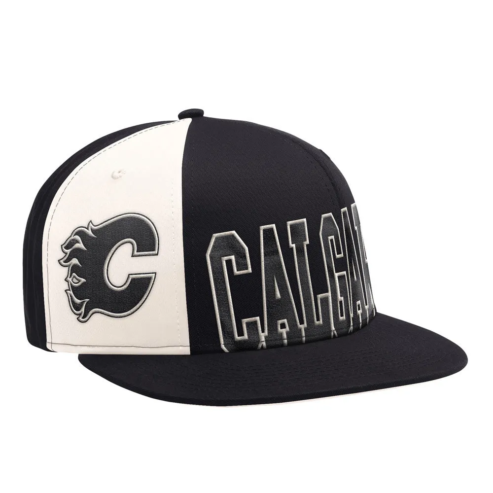 Starter Calgary Flames Offset Black Snapback Hat sold by Pro Hockey Life product image thumbnail 3