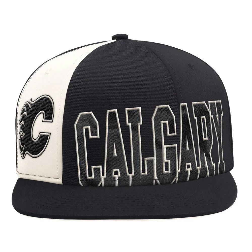 Starter Calgary Flames Offset Black Snapback Hat sold by Pro Hockey Life product image thumbnail 2