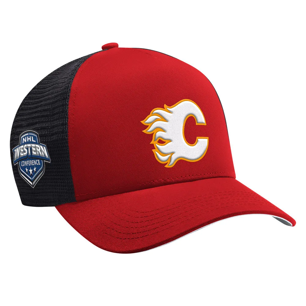 Starter Calgary Flames Team Trailer Red Snapback Hat sold by Pro Hockey Life product image thumbnail 3