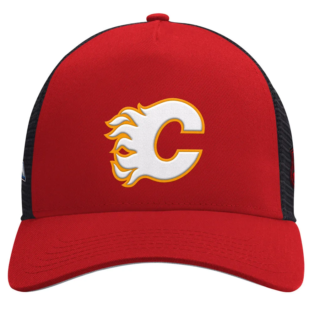 Starter Calgary Flames Team Trailer Red Snapback Hat sold by Pro Hockey Life product image thumbnail 2