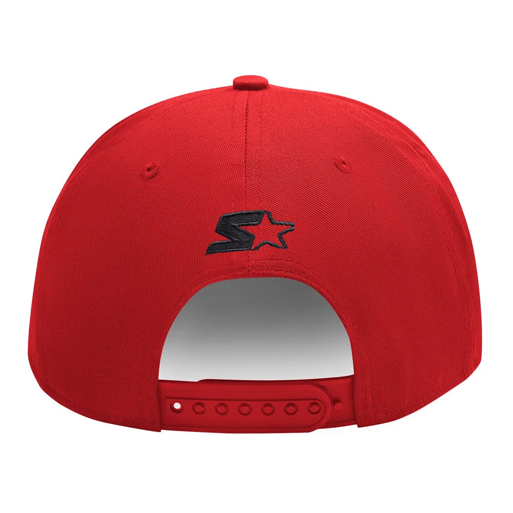 Starter Calgary Flames Team Classic Red Snapback Hat sold by Pro Hockey Life product image thumbnail 4