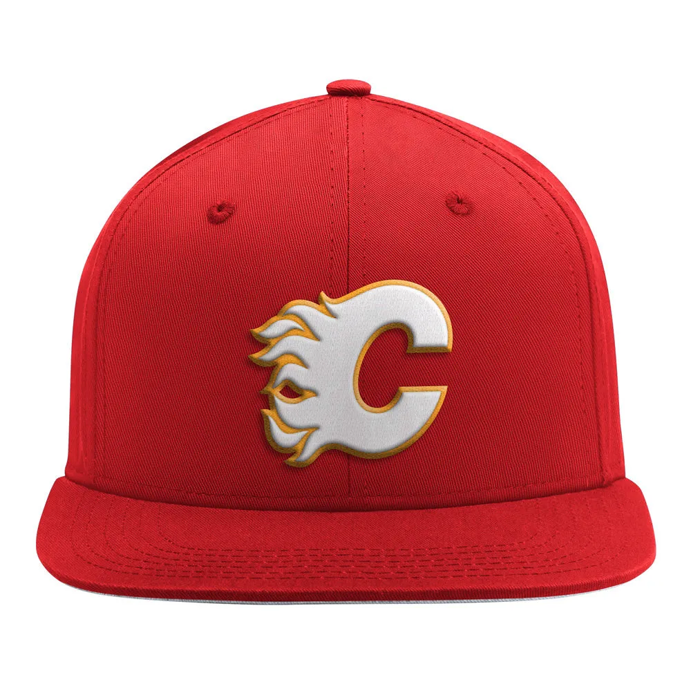 Starter Calgary Flames Team Classic Red Snapback Hat sold by Pro Hockey Life product image thumbnail 2