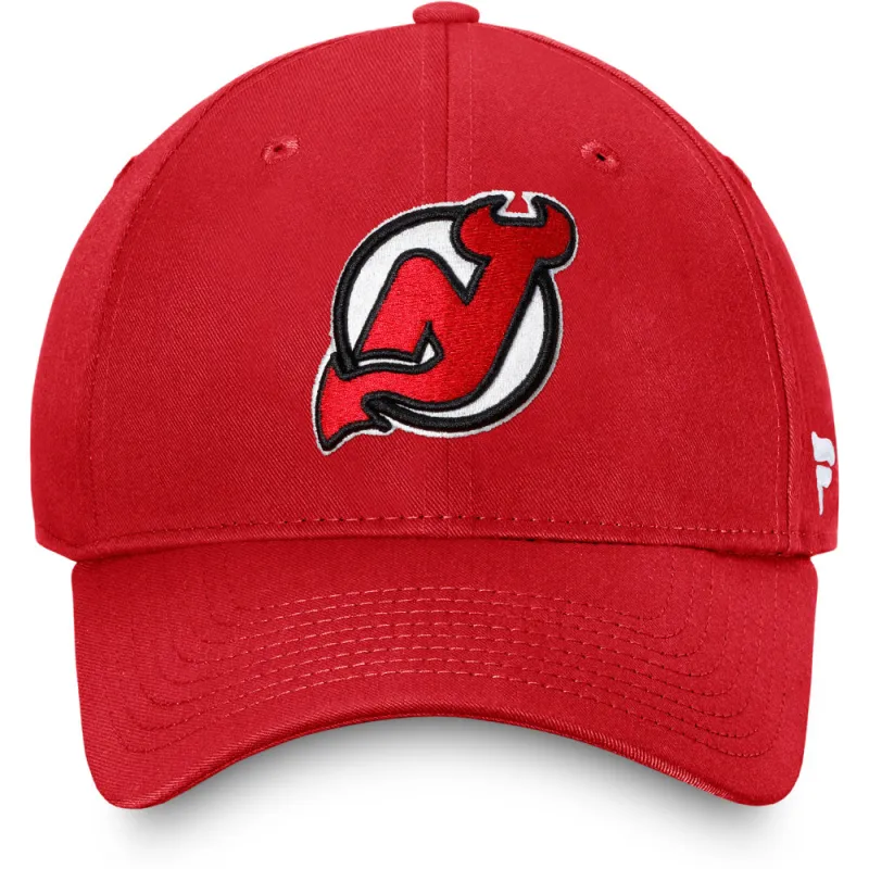 New Jersey Devils Primary Logo Hat Athletic Red made by Fanatics