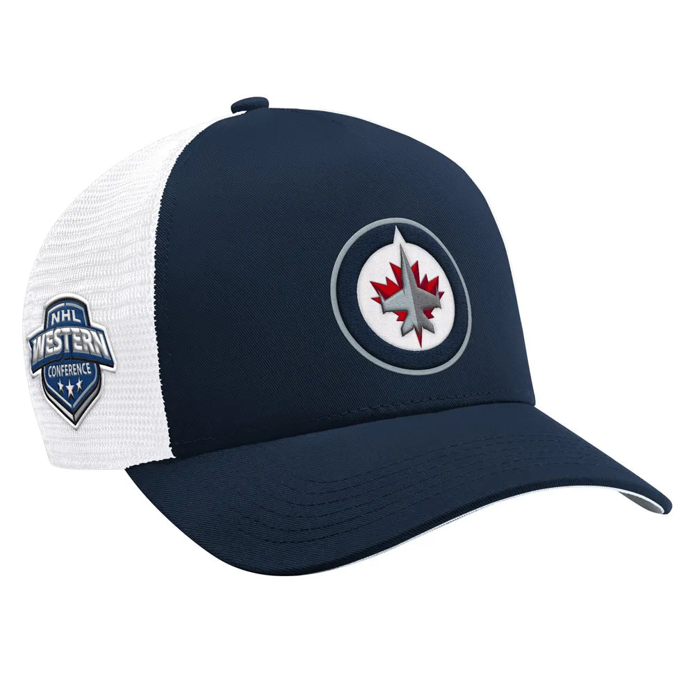 Starter Winnipeg Jets Team Trailer Navy Snapback Hat sold by Pro Hockey Life product image thumbnail 3