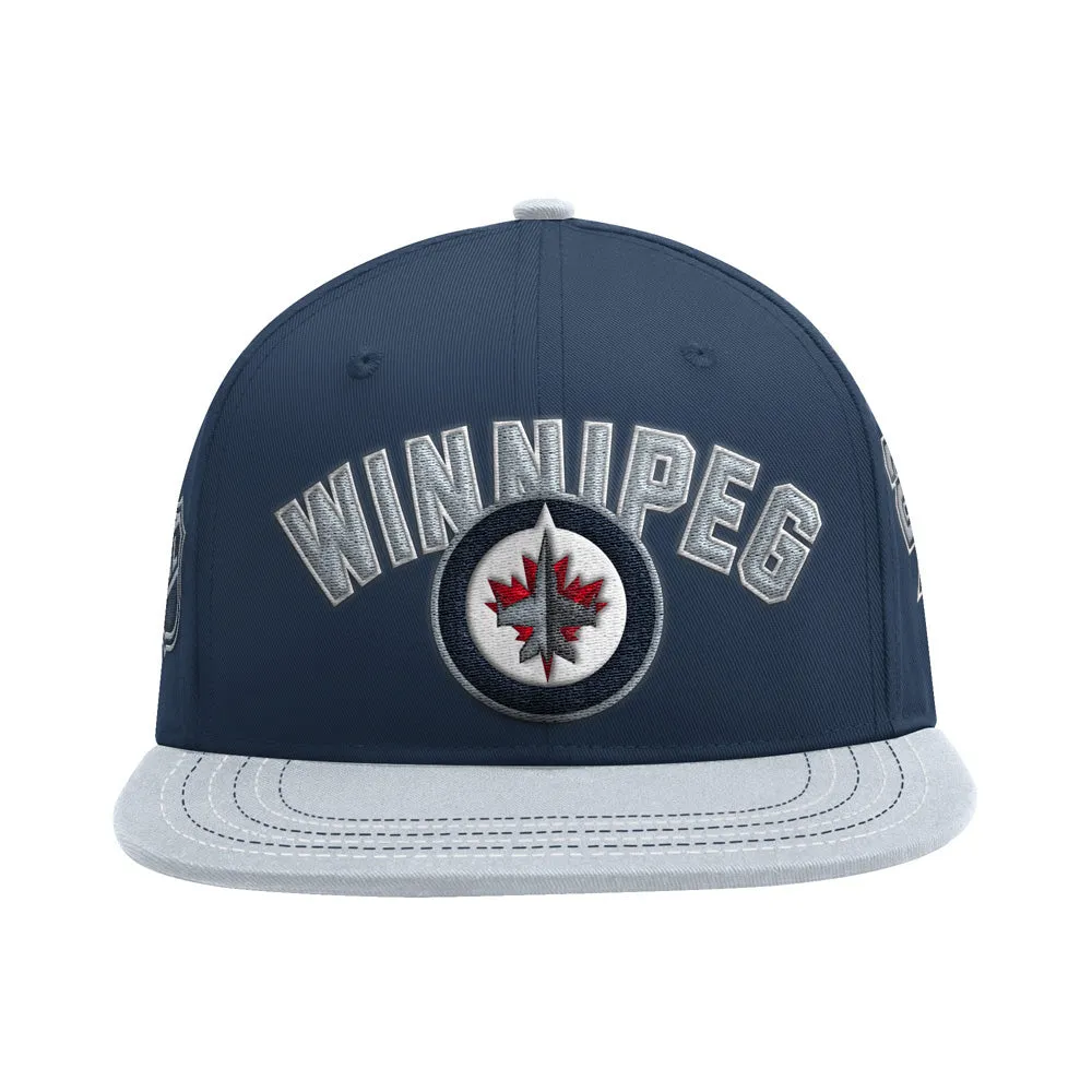 Starter Winnipeg Jets Locker Room Navy Snapback Hat sold by Pro Hockey Life product image thumbnail 2