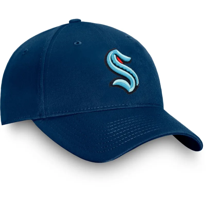 Seattle Kraken Primary Logo Hat Traditional Navy made by Fanatics
