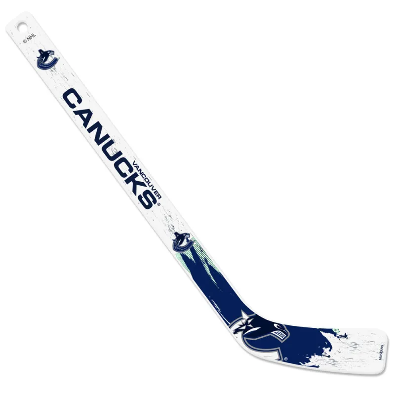 Vancouver Canucks White Mini Stick made by Pro Hockey Life