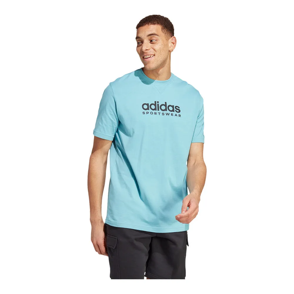 Adidas All Szn Men's Preloved Blue T Shirt sold by Pro Hockey Life product image thumbnail 2