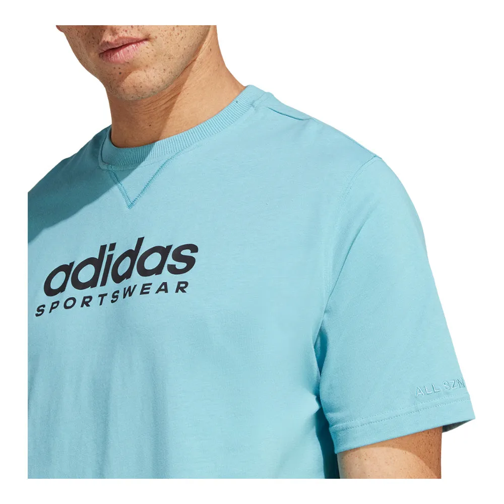 Adidas All Szn Men's Preloved Blue T Shirt sold by Pro Hockey Life product image thumbnail 5