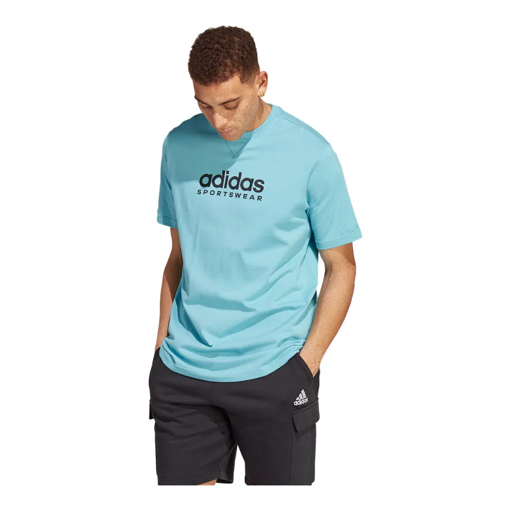 Adidas All Szn Men's Preloved Blue T Shirt sold by Pro Hockey Life product image thumbnail 4