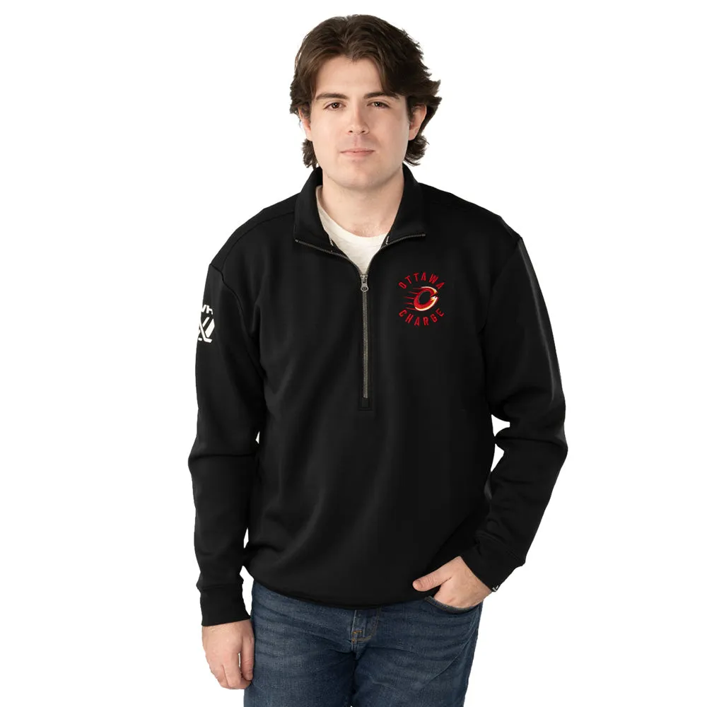 PWHL Ottawa Charge Envoy Half-Zip Sweater sold by Pro Hockey Life
