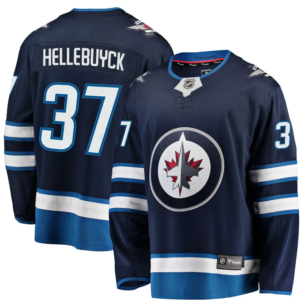 Winnipeg Jets Breakaway Player Jersey Connor Hellebuyck Navy sold by Pro Hockey Life product image thumbnail 2