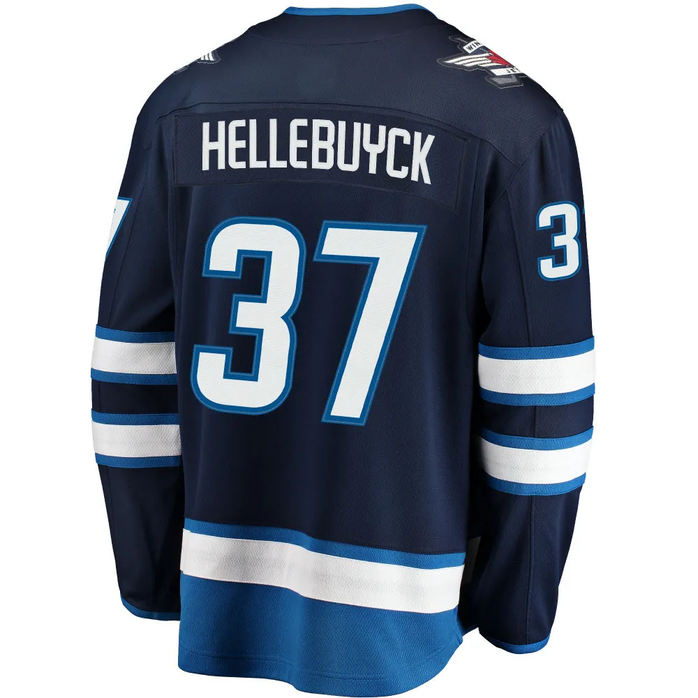Winnipeg Jets Breakaway Player Jersey Connor Hellebuyck Navy sold by Pro Hockey Life product image thumbnail 3