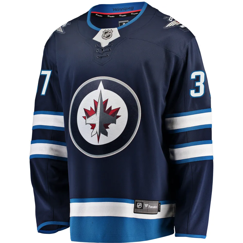 Winnipeg Jets Breakaway Player Jersey Connor Hellebuyck Navy sold by Pro Hockey Life