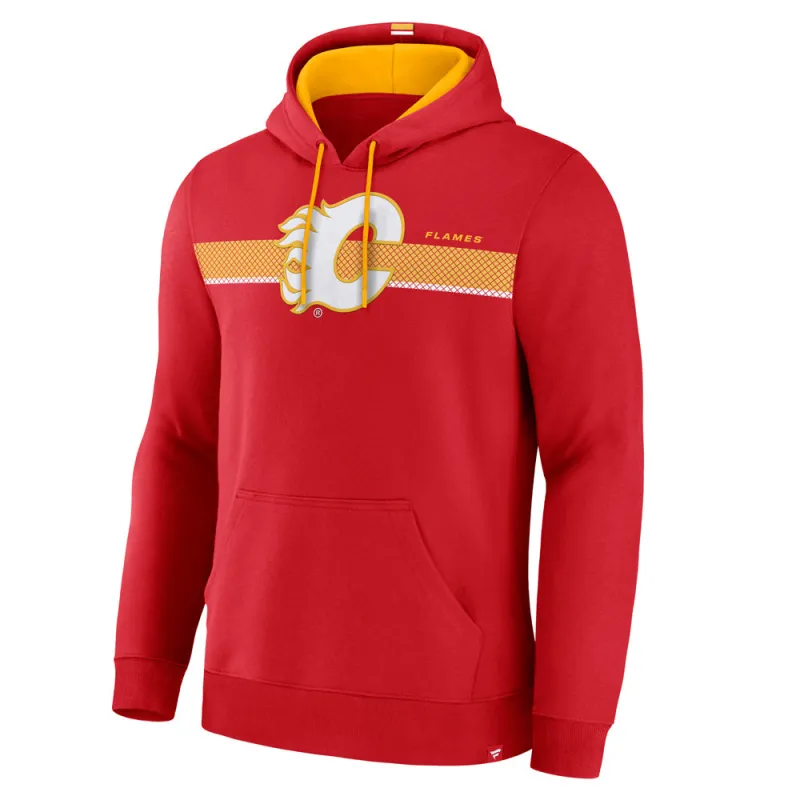 Calgary Flames Legacy Cotton Fleece Pullover Hoodie made by Fanatics