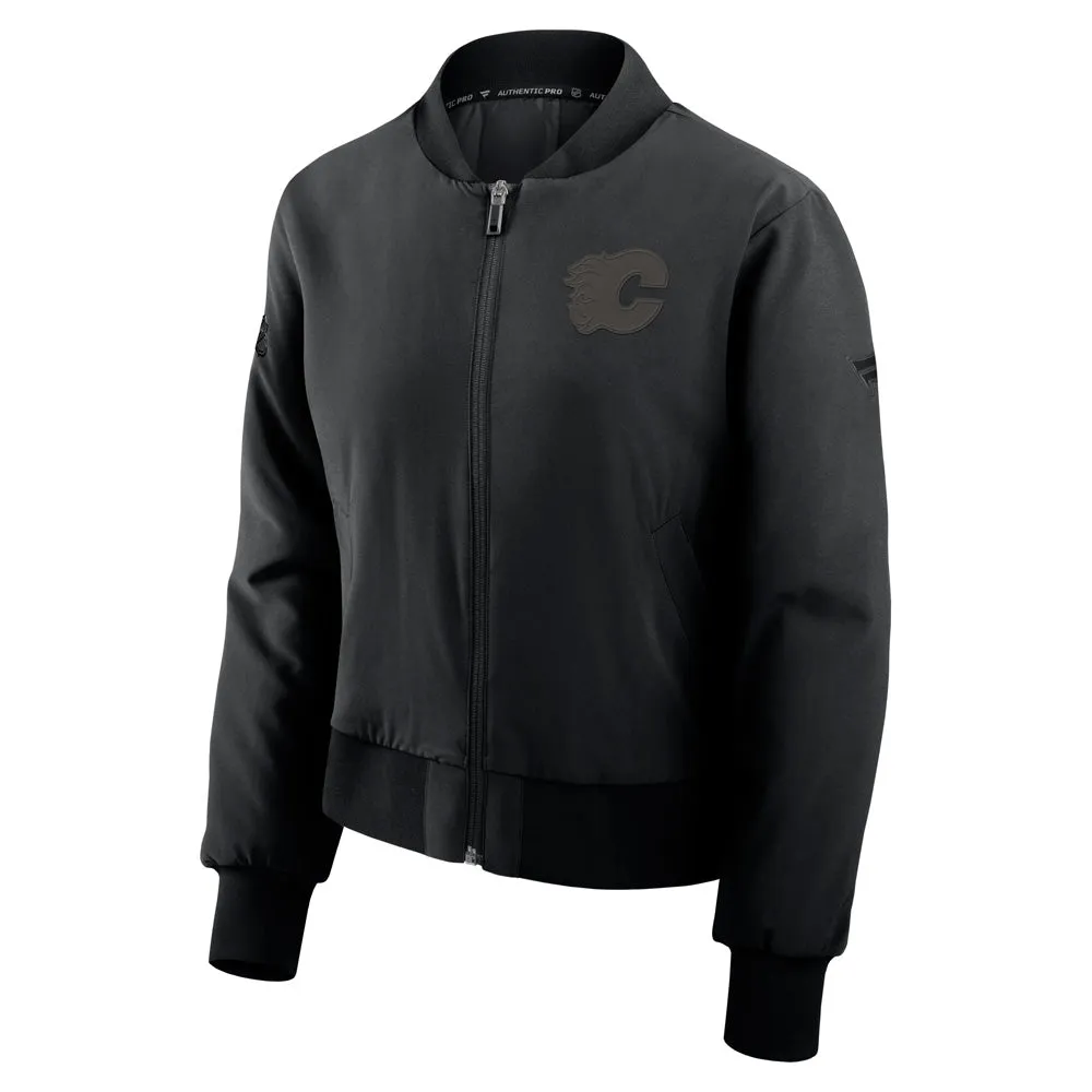 Women's Calgary Flames Road Bomber Jacket sold by Pro Hockey Life