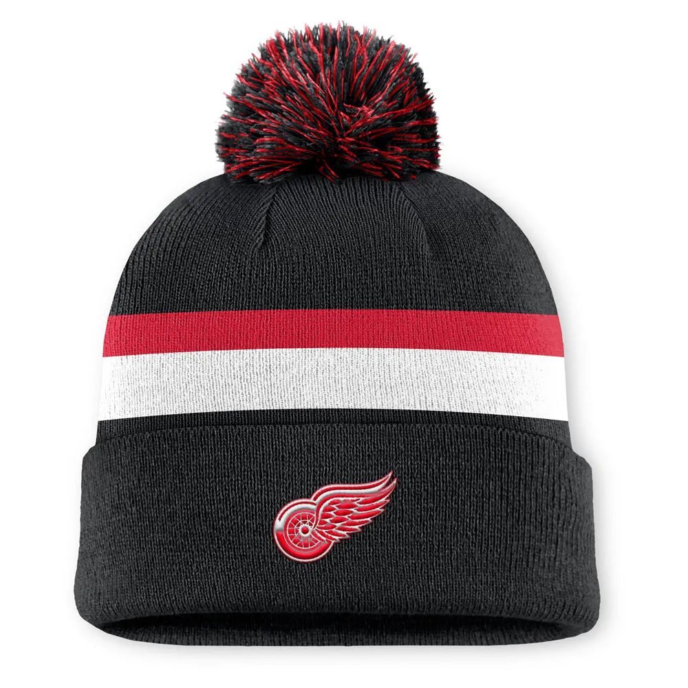 Detroit Red Wings Rink 13 Cuffed Pompom Beanie sold by Pro Hockey Life