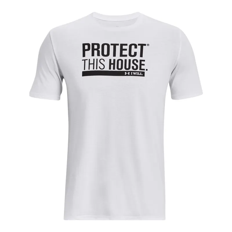 Under Armour Protect This House White T Shirt made by Under Armour