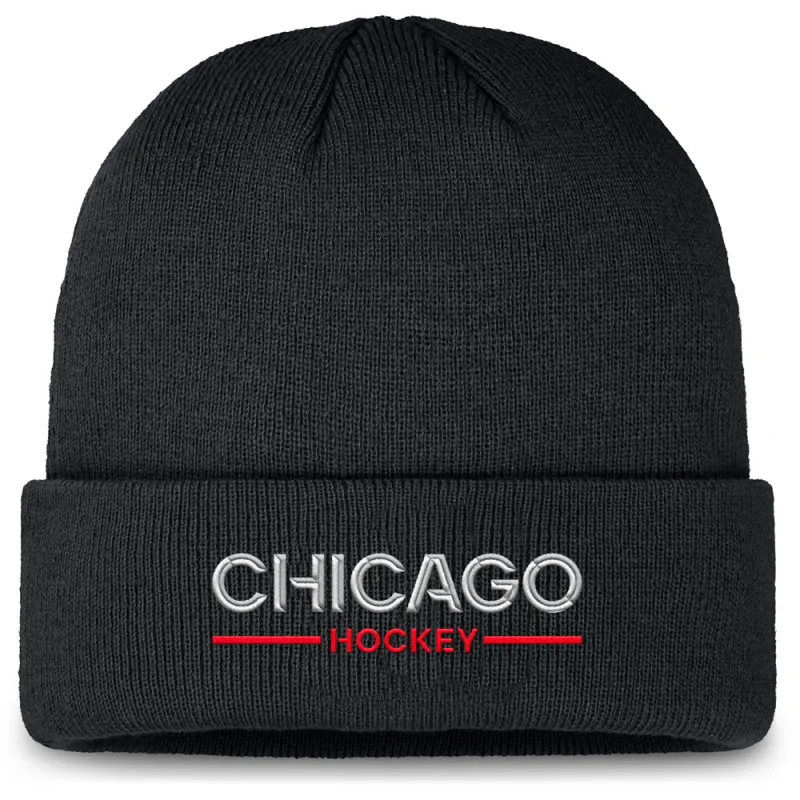 Chicago Blackhawks Rink 4 Cuffed Beanie made by Fanatics