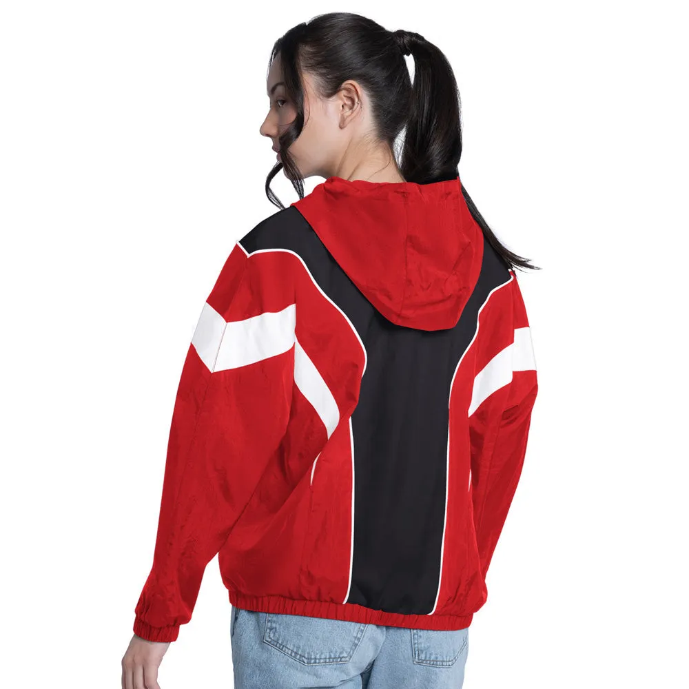 Starter Calgary Flames Quarterback Women's Red Full Zip Jacket sold by Pro Hockey Life product image thumbnail 2