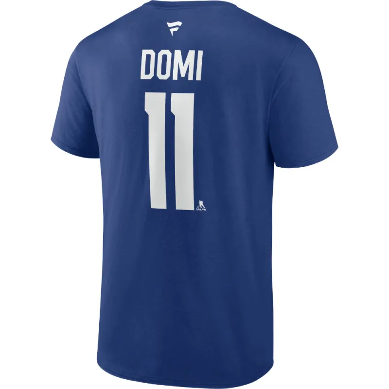 Fanatics Toronto Maple Leafs Max Domi Name And Number Blue T Shirt made by Fanatics
