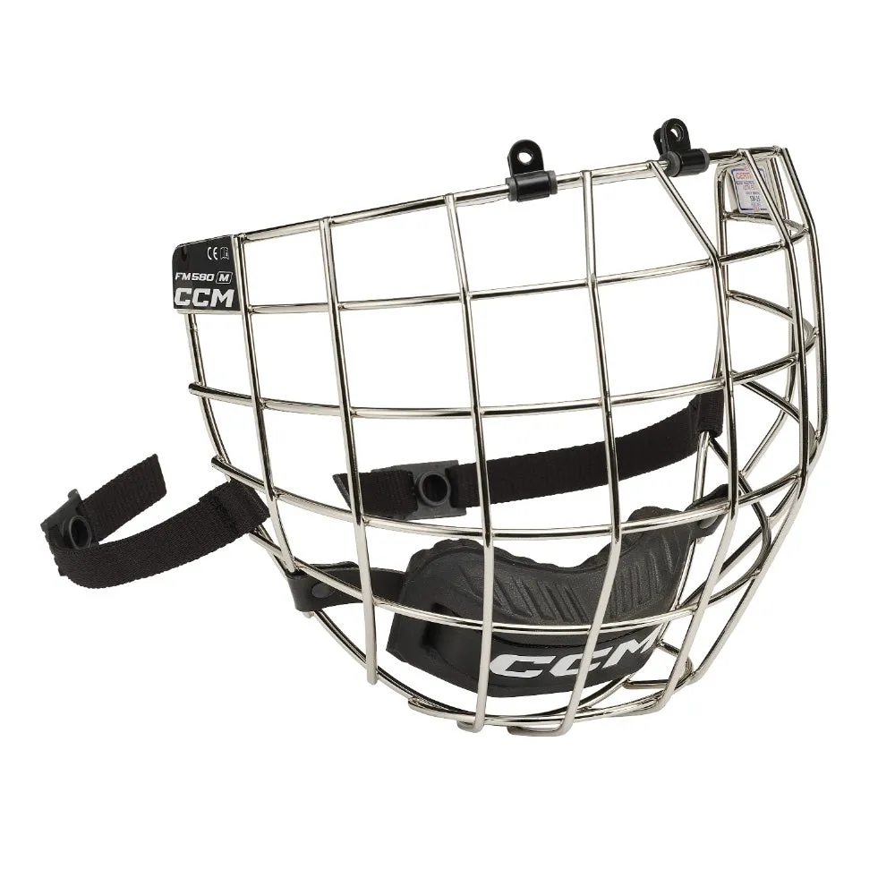CCM FM580 Chrome Cage sold by Pro Hockey Life