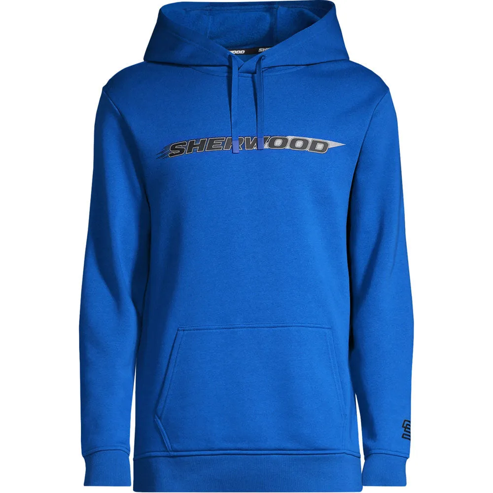 Sherwood Wordmark Men's Blue Pullover Hoodie sold by Pro Hockey Life product image thumbnail 2