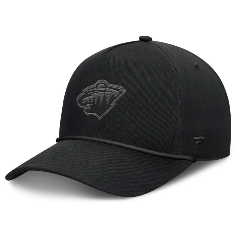 Fanatics Minnesota Wild A-Frame Black Snapback Hat made by Fanatics