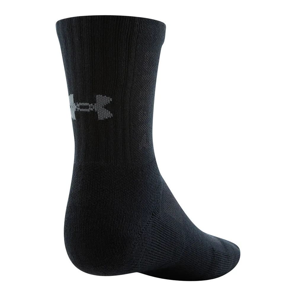 Under Armour 3Maker Men's Black Mid Crew Socks - 3 Pack sold by Pro Hockey Life product image thumbnail 4